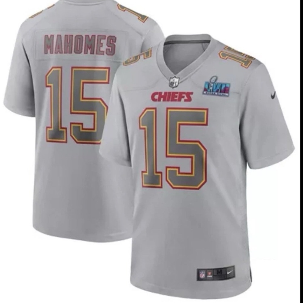 Nike‎ NFL Kansas City Chiefs Patrick Mahomes 15 Jersey XL Grey Super Bowl